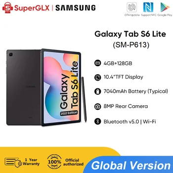2022 Novo Samsung Galaxy Tab S6 Lite Tablet Pad Com Caneta Exynos 9611 Octa core 4GB+128GB 7040mAh 10.4