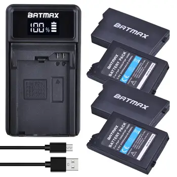 Batmax 2400mAh PSP-2000 Bateria +LED do Carregador USB para Sony consola psp 2000 3000 Gamepad para PlayStation Portátil do Controlador de Imagem 0