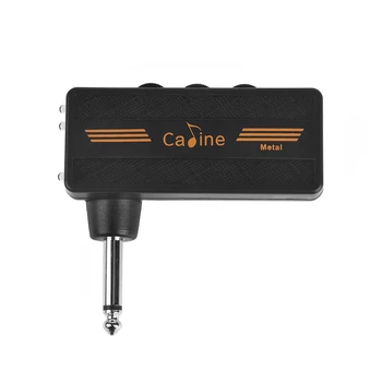 Caline Ca-101 wireless guitarra ligue o Amplificador de Auscultadores Mini Plugue do Pedal De Guitarra Recarregável com Efeito de Distorção