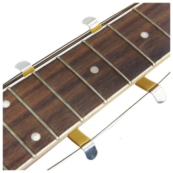 2Pcs de Metal Cadeia de Espalhadores de Guitarra de Luthier Ferramenta para Limpeza Braço Amarelo