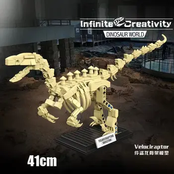Jurassic Mundo dos Dinossauros do Parque de Série T-rex Triceratops Esqueleto Ornamento Blocos de Construção Fósseis Tijolos Figura Brinquedos Presentes Crianças Imagem 4